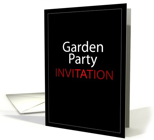 Garden Party Invitation card (441256)