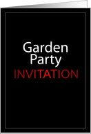 Garden Party Invitation card