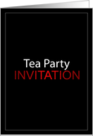 Tea Party Invitation card