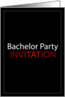 Bachelor Party Invitation card