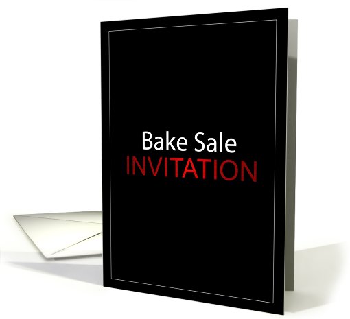 Bake Sale Invitation card (441273)