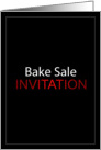 Bake Sale Invitation card