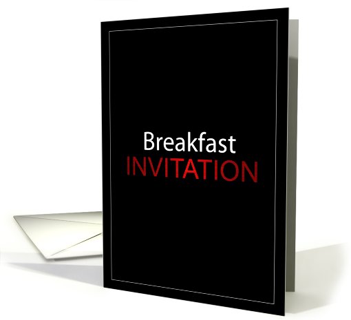 Breakfast Invitation card (441274)