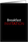 Breakfast Invitation card