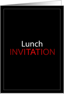 Lunch Invitation card