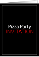 Pizza Party Invitation card