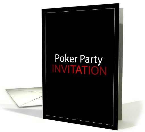 Poker Party Invitation card (441284)