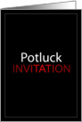 Potluck Invitation card