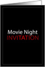 Movie Night Invitation card