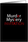 Murder Mystery Invitation card