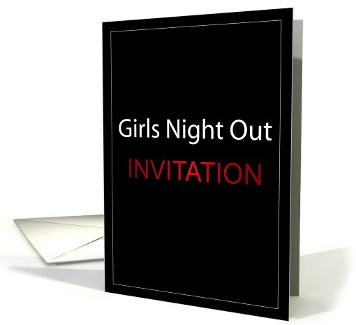 Girls Night Out Invitation card (441293)
