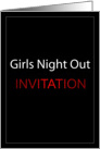 Girls Night Out Invitation card