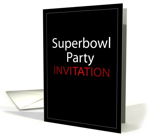 Superbowl Party Invitation card (441296)