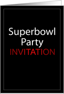 Superbowl Party Invitation card