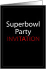 Superbowl Party Invitation card