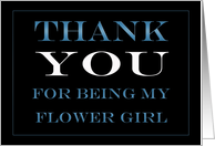 Flower Girl Thank you card