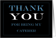 Caterer Thank you card