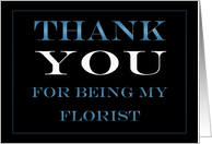Florist Thank you card