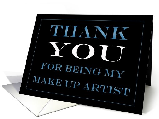 Make Up Artist Thank you card (442584)