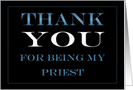 Priest Thank you card