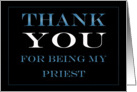 Priest Thank you card
