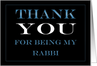 Rabbi Thank you card