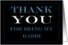 Rabbi Thank you card
