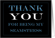 Seamstress Thank you card