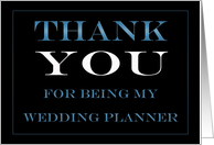 Wedding Planner Thank you card