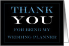 Wedding Planner Thank you card