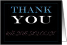 Anesthesiologist, Thank You card