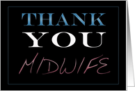 Midwife Thank You card