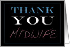 Midwife Thank You card