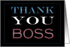 Boss Thank You card