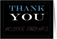 Foster Parents Thank You card
