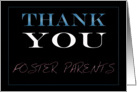 Foster Parents Thank You card