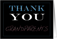 Grandparents, Thank You card