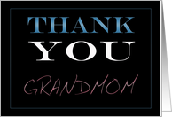 Grandmom, Thank You card