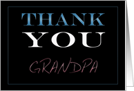 Grandpa, Thank You card