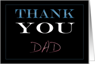 Dad, Thank You card