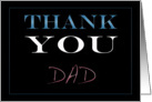 Dad, Thank You card