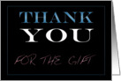 Thank You for the Gift card