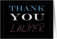 Thank You Lawyer card