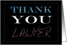Thank You Lawyer card
