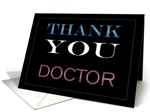 Thank You Doctor card (442841)
