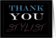 Thank You Stylist card