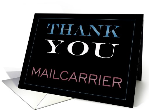 Thank You Mailcarrier card (442853)