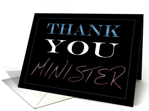 Thank You Minister card (442862)