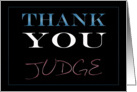 Thank You Judge card
