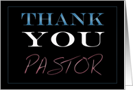 Thank You Pastor